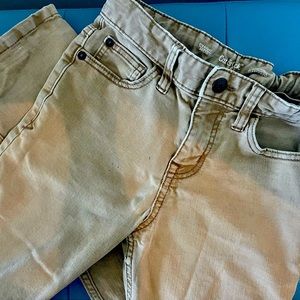 Cat & Jack kids uniform khaki stretch pants, adjustable elastic waistband.